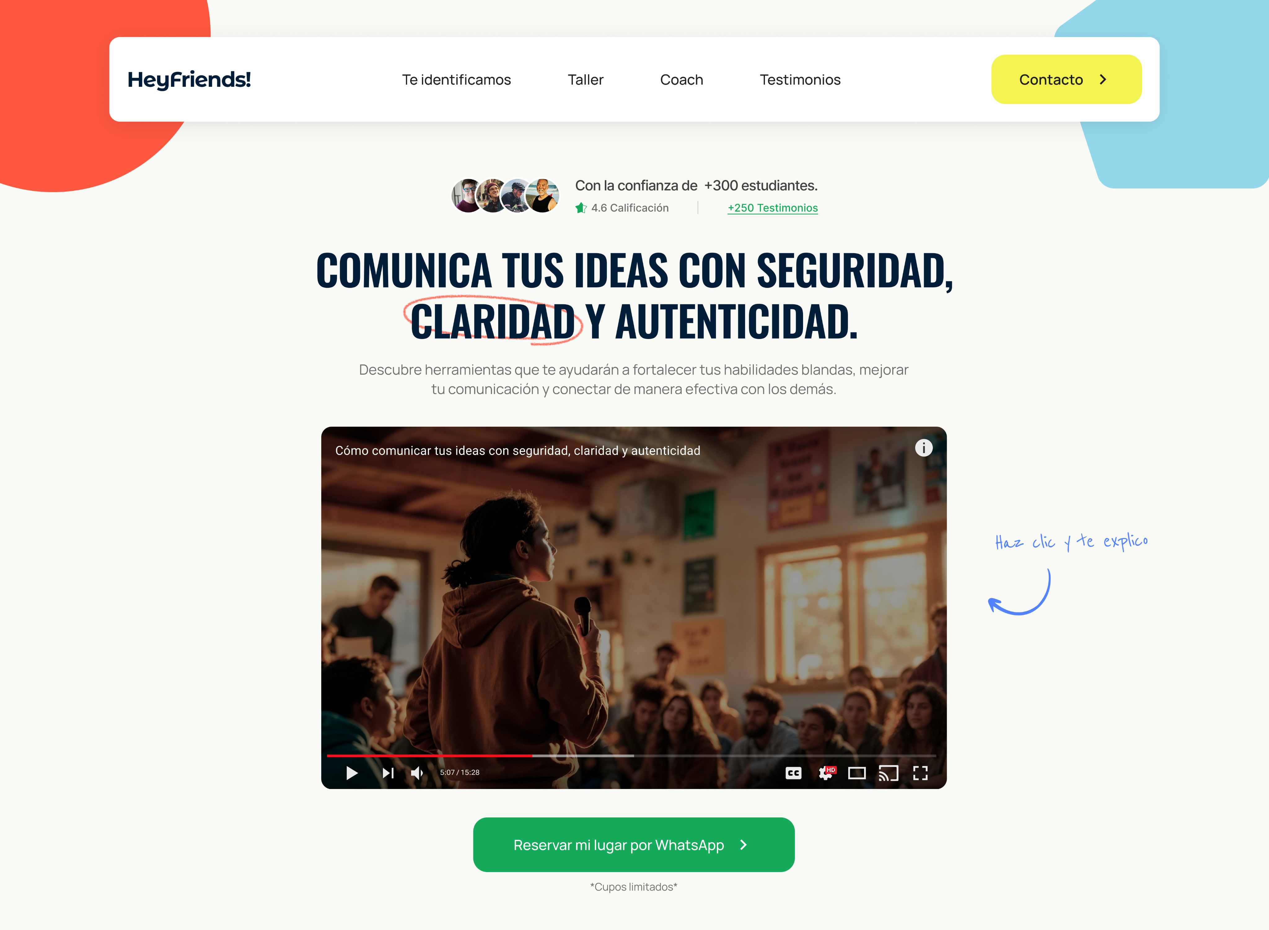 Plataforma web y app para marca de formación en habilidades blandas.