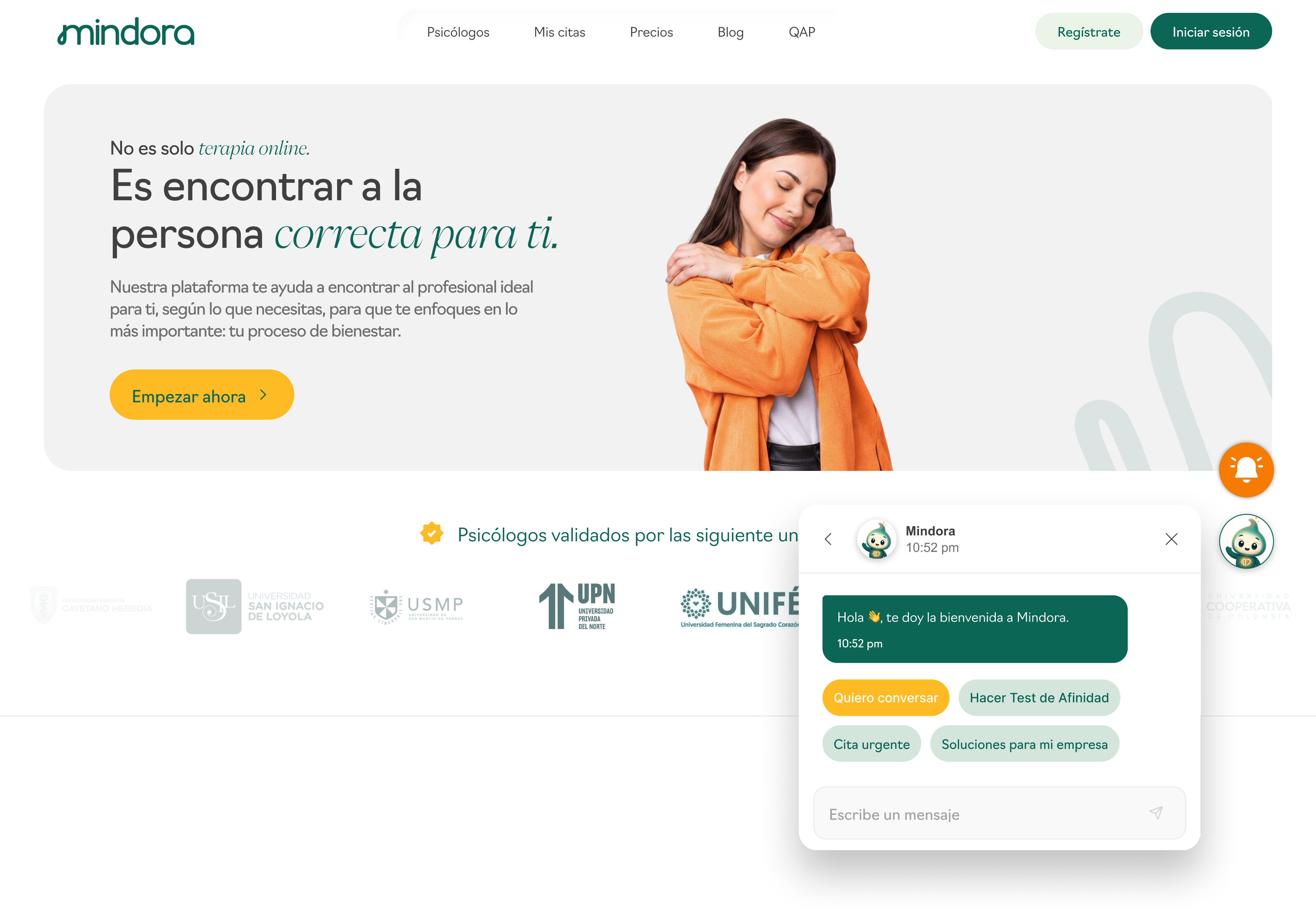 Plataforma digital de intermediación en salud mental