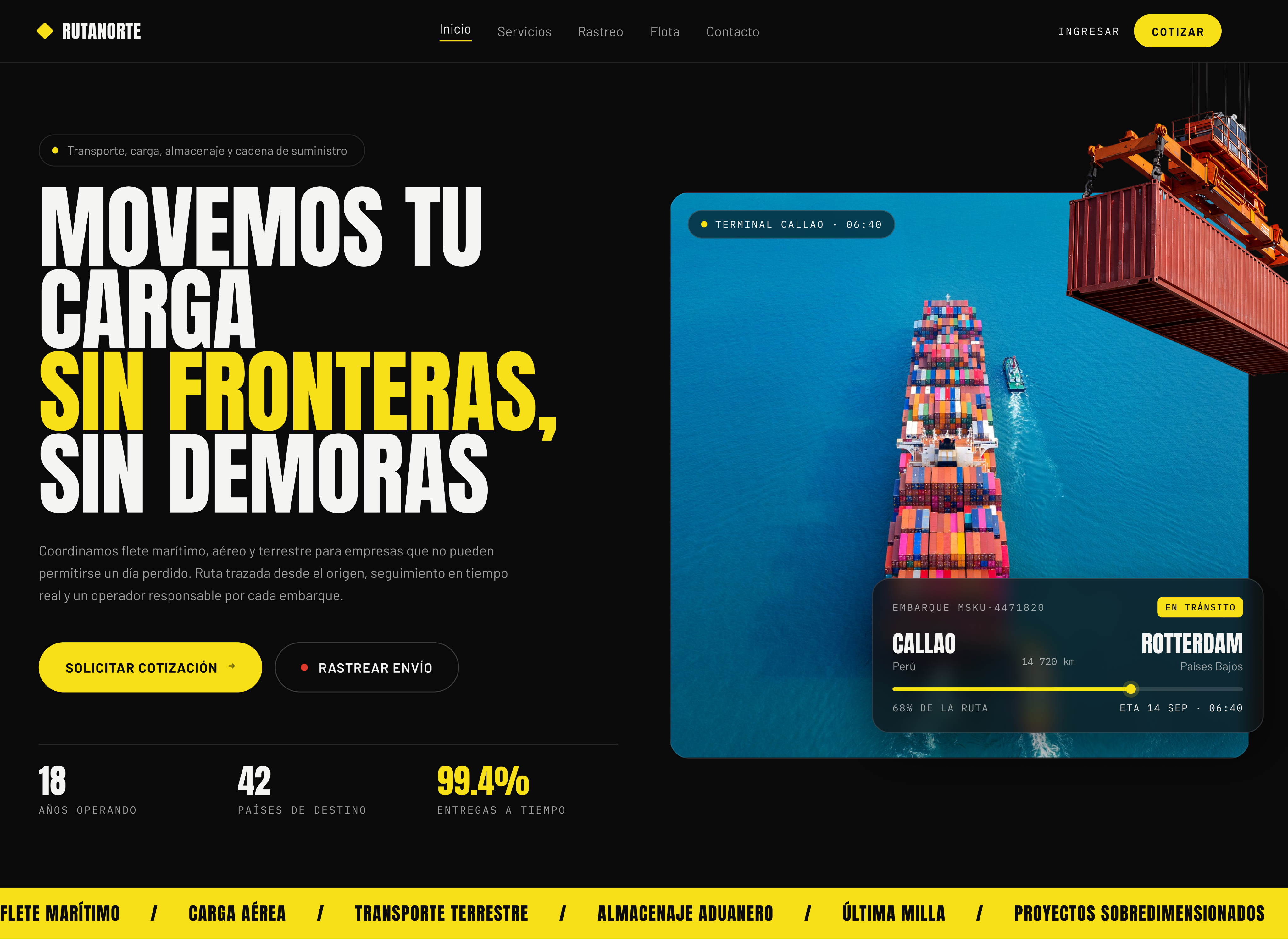 Plataforma de ruteo y trazabilidad para logística multi-país